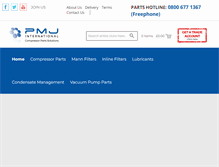 Tablet Screenshot of pmj-international.com